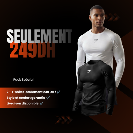 Pack( 2 ) : T-shirts de Compression